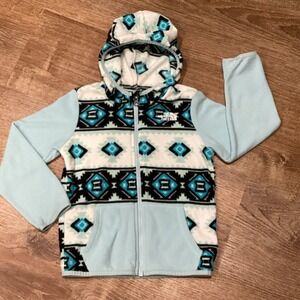 The North Face Full Zip Hooded Fleece Jacket Size 5 Toddler